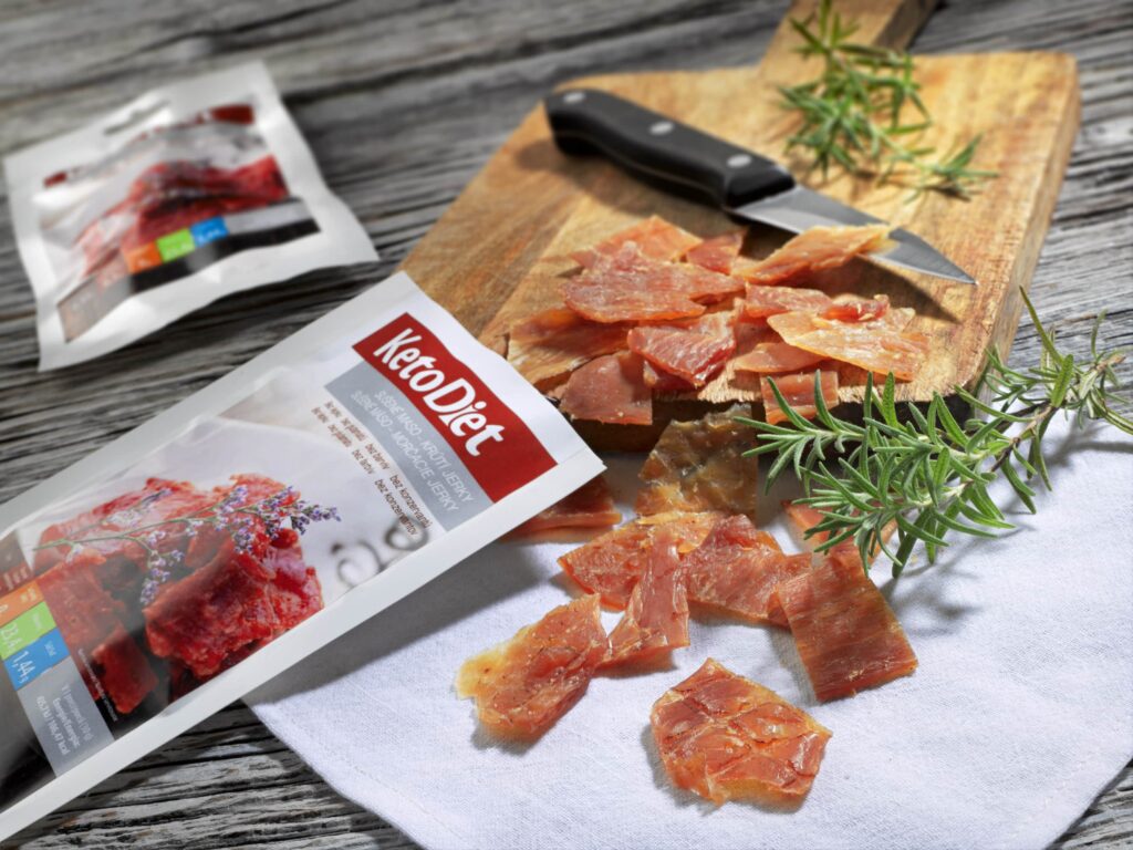 Keto dieta - jerky sušené krůtí maso